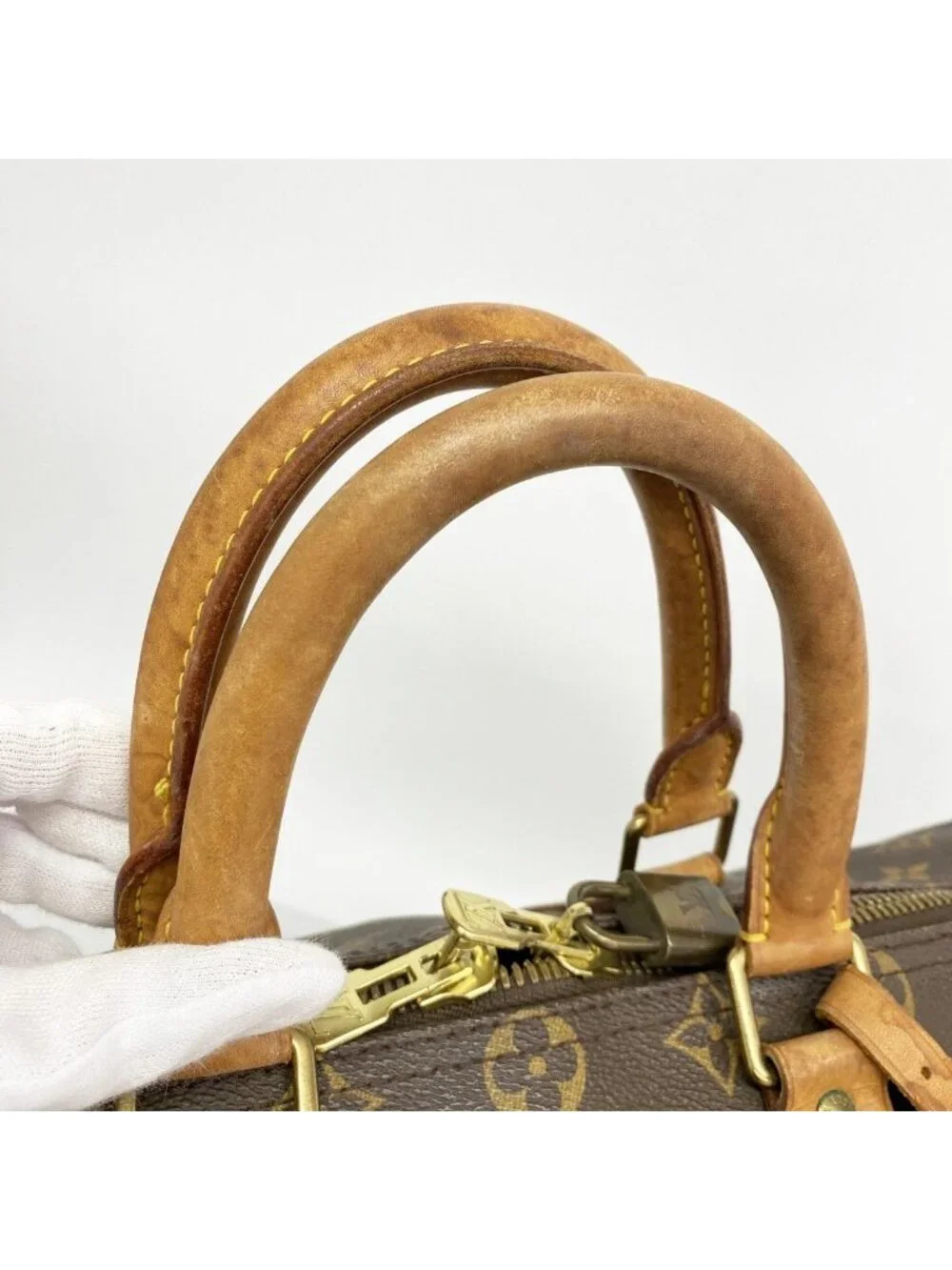 Louis Vuitton Boston Bag Monogram Keepall 45 Brown